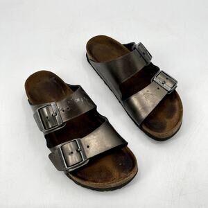 Birkenstock Classic Silver Sandals